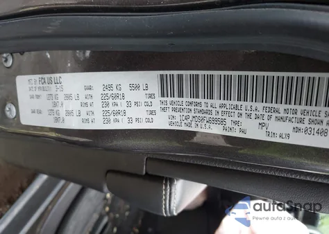 2015 Jeep Cherokee Limited z USA, uszkodzony, nr VIN 1C4PJMDS0FW699585